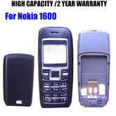 Nokia 1600 housing cover replacement black full front back keypad shell for Mumzar phone repair